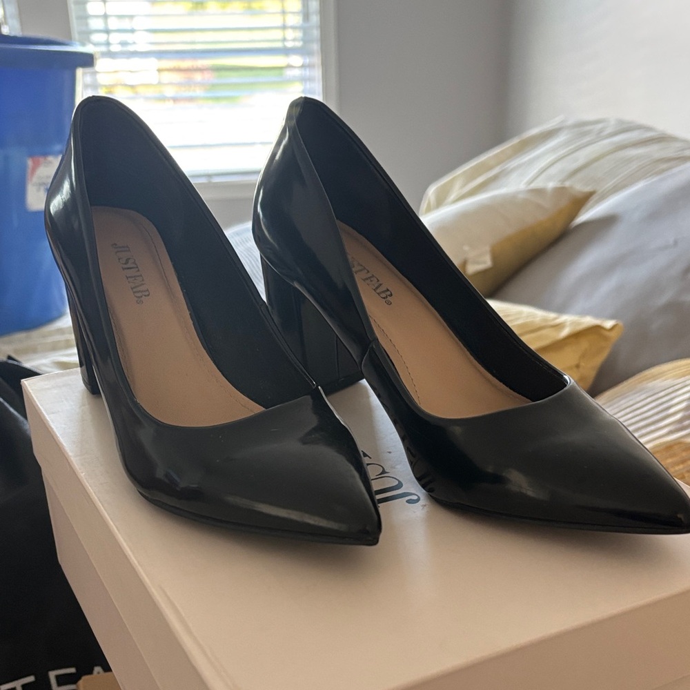 JustFab Classic Black Heels